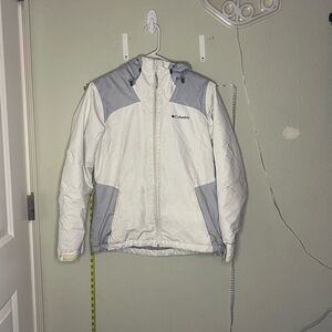 Columbia Two-Tone Jacket in White and Gray